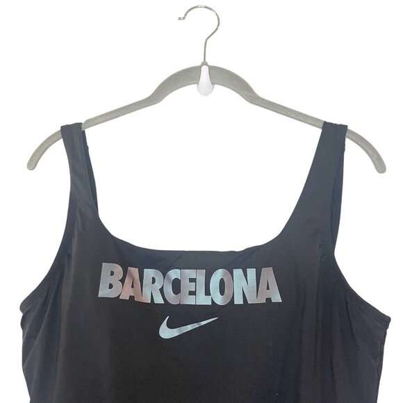 NIKE CITY SERIES U-BACK ONE-PIECE Swimsuit Black Barcelona NESSA306-081 L - Picture 3 of 6
